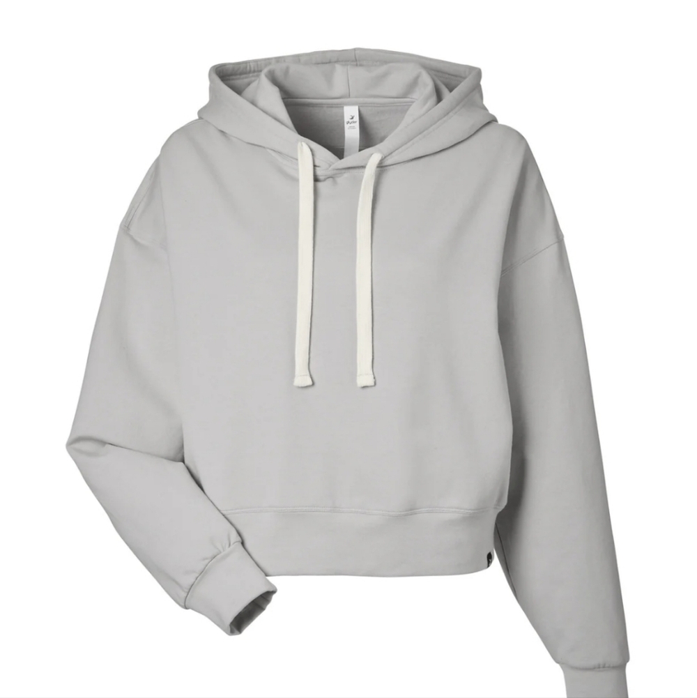 Glyder Vintage Limitless Movement Oversized Cropped Hooded Sweatshirt size XS